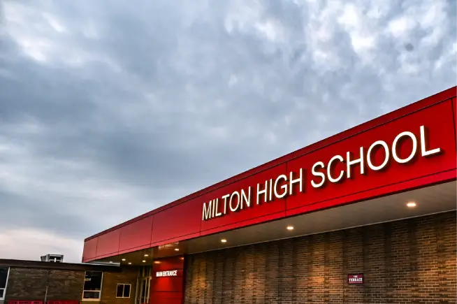 Front of Milton High School