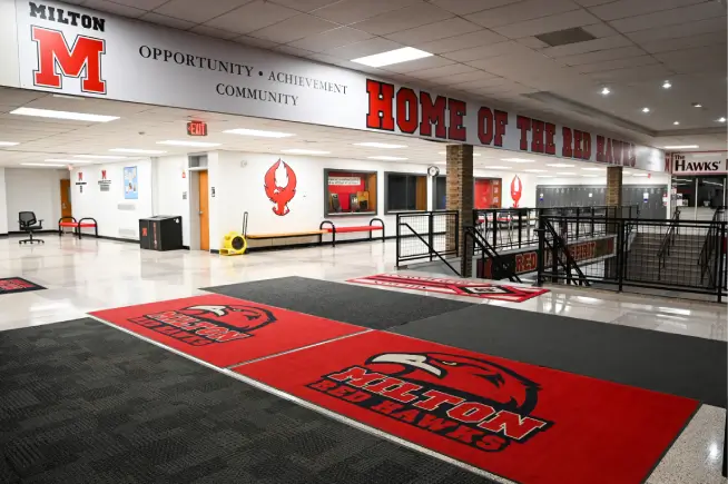 Main Hall Milton High School Red Hawks