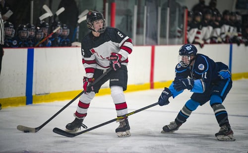 boys playing hockey