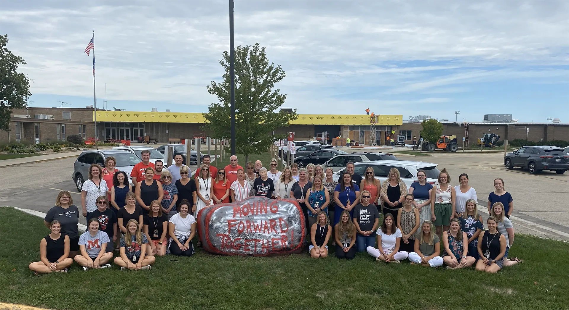 group shot painted rock